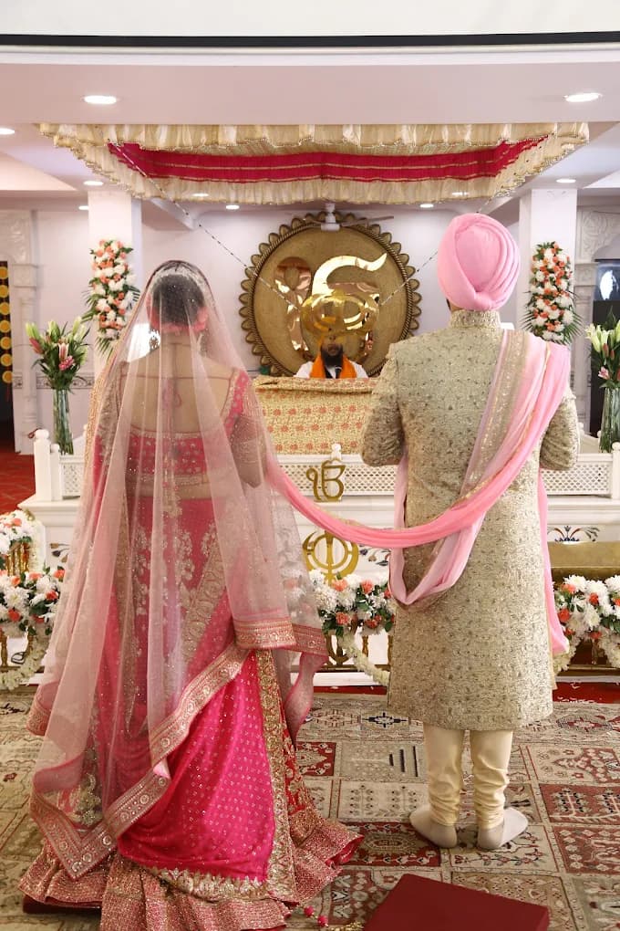 Sikh wedding ceremony at Gurudwara